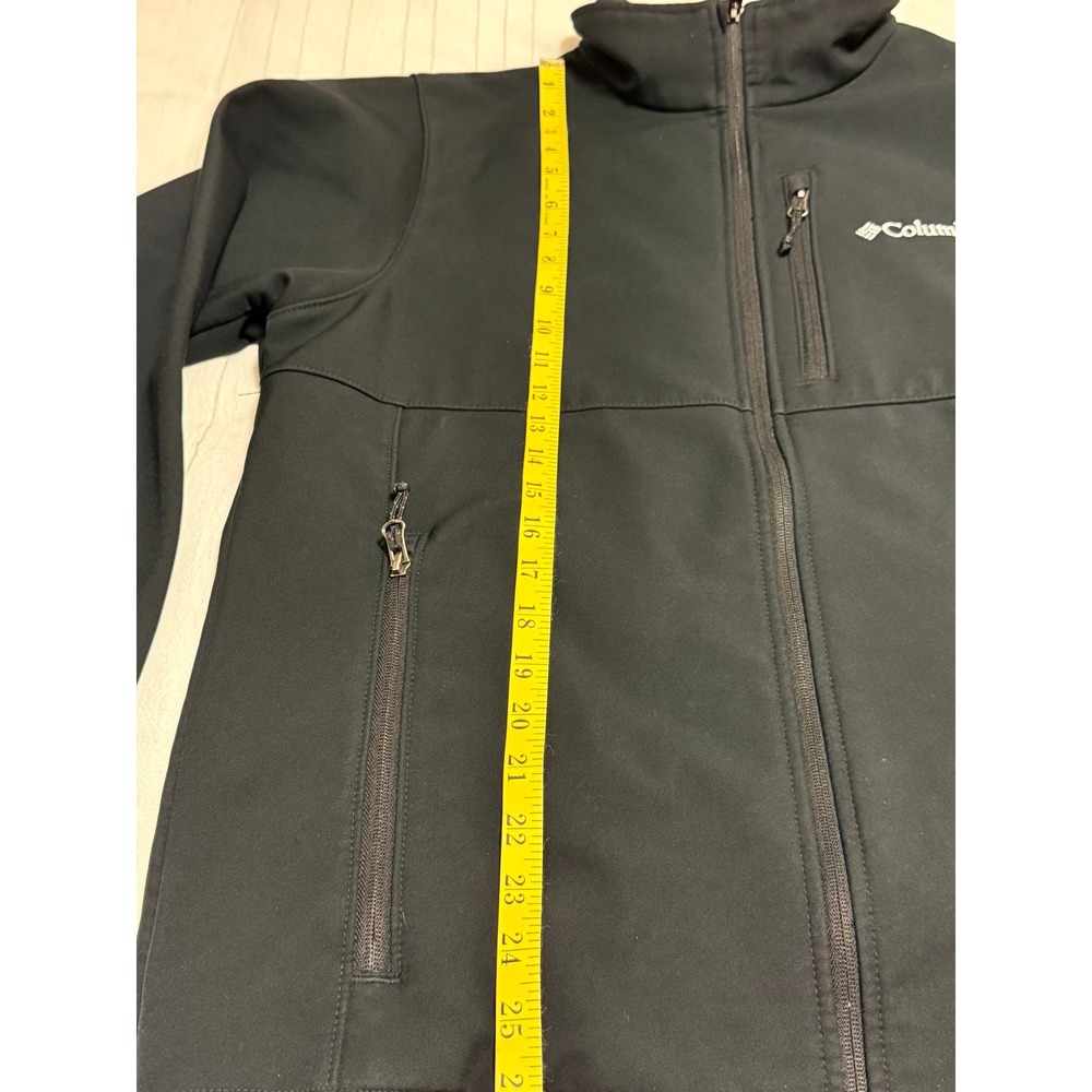 Columbia Ascender Softshell Jacket Mens Black Full Zip Water Resistant Sz M - Picture 7 of 8